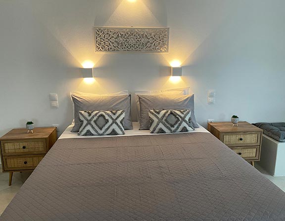 Διπλό κρεβάτι στα superior studios